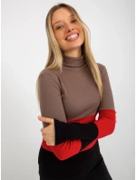 Dámska blúzka RV BZ 8465 1.93P hnedá - FPrice Dámska blúzka RV BZ 8465 1.93P hnedá - FPrice