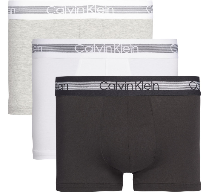 Pánske trenírky 3 Pack Trunks CALVIN KLEIN Cooling 000NB1799AMP1 sivá/čierna/biela - Calvin Klein