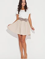 Dámska sukňa K056 béžová - Katrus