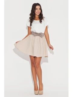 Dámska sukňa K056 béžová - Katrus