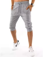 FashionStreet pánske svetlosivé teplákové šortky SX1535