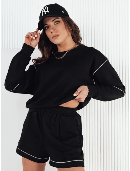 Dámská tepláková souprava černá model 21973928 - Dstreet