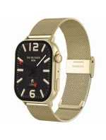 Dámske inteligentné hodinky GRAVITY GT15-10 Biely silikónový remienok + zlatý náramok Dámske inteligentné hodinky GRAVITY GT15-10 Biely silikónový remienok + zlatý náramok