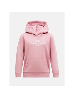 Dětská mikina PEAK PERFORMANCE Jr Original Small Logo Hood, růžová