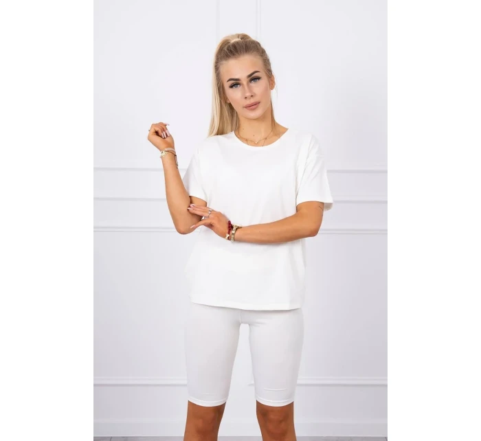 Súprava top+legíny ecru