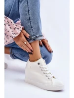 Vysoké tenisky na klínu Big Star Bílé model 21608832 - Big Star Shoes