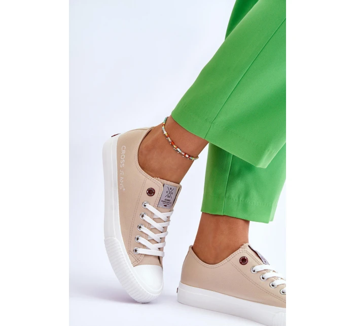 Damskie Trampki Cross Jeans LL2R4070 Beżowe