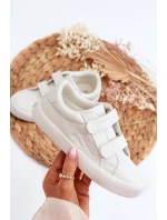 Dziecięce Trampki Na Rzepy Big Star NN374007 Białe Dziecięce Trampki Na Rzepy Big Star NN374007 Białe