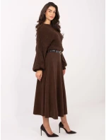 Spódnica IT SD model 21793750 brązowy - FPrice Spódnica IT SD model 21793750 brązowy - FPrice