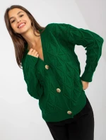 Dámsky sveter LC SW 8035 tmavo zelený