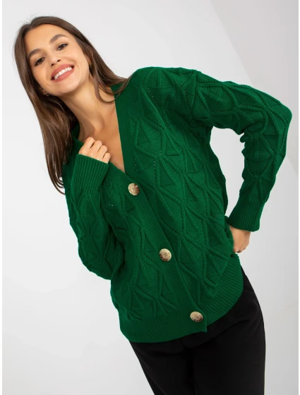 Dámsky sveter LC SW 8035 tmavo zelený