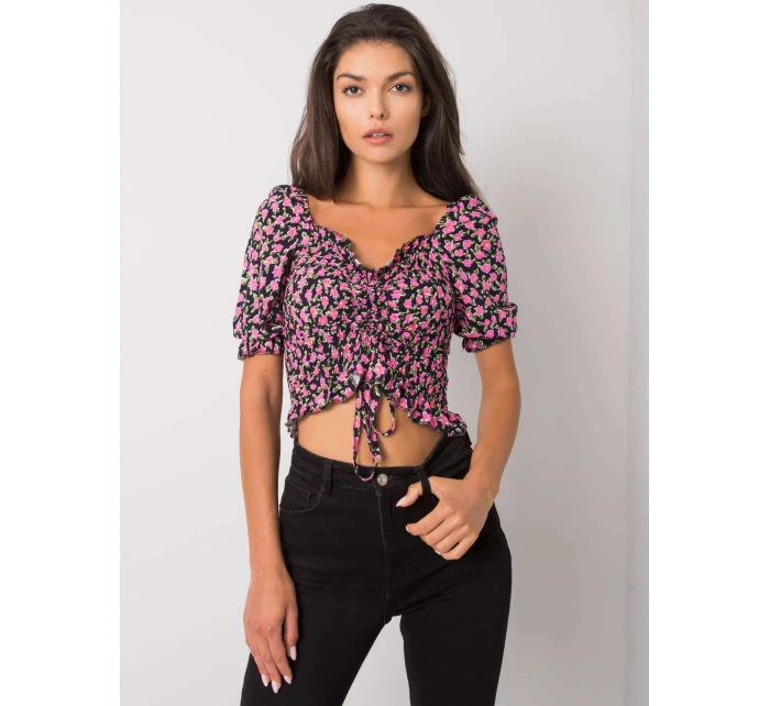 Blúzka RO BZ 2516 9.34 čierna a ružová