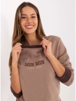 Bluzka RV BZ model 21319933 ciemny bezowy - FPrice Bluzka RV BZ model 21319933 ciemny bezowy - FPrice