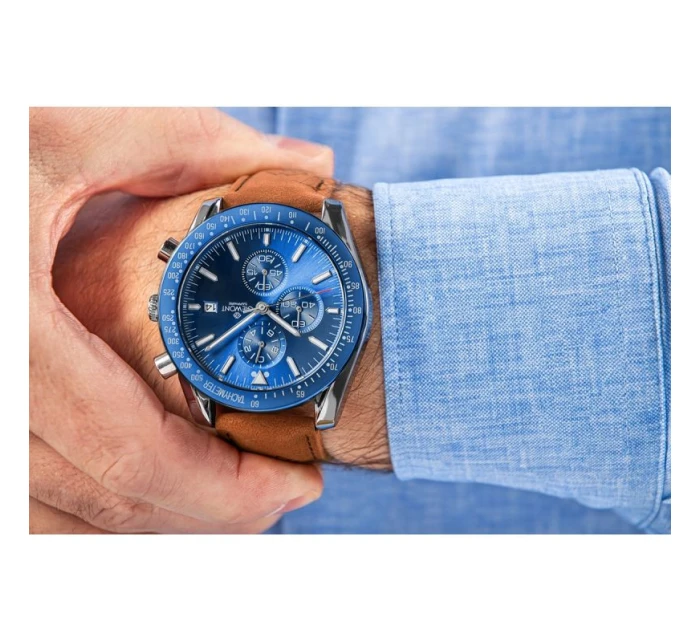 Pánske hodinky Giewont Chronograph Sapphire Brown and Blue GW8720-A2 Pánske hodinky Giewont Chronograph Sapphire Brown and Blue GW8720-A2