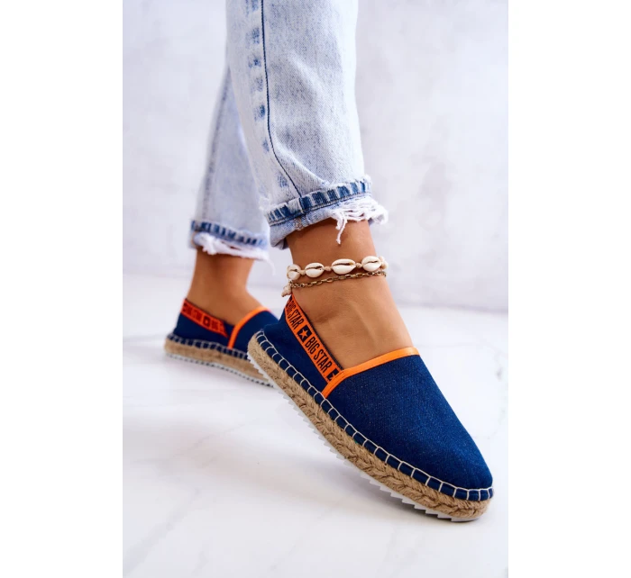 Nazouvací espadrilky Big Star model 21577617 Námořnická modrá - Big Star Shoes Nazouvací espadrilky Big Star model 21577617 Námořnická modrá - Big Star Shoes