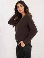 Jumper IT SW model 22404350 tmavě hnědý - FPrice Jumper IT SW model 22404350 tmavě hnědý - FPrice