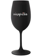VÍNOPIČKA - čierny pohár na víno 350 ml VÍNOPIČKA - čierny pohár na víno 350 ml