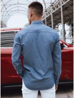 Pánská modrá džínová košile Dstreet model 21977138 - FashionStreet