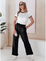 Dámské kalhoty se širokými nohavicemi černé Dstreet model 21987408 - FashionStreet