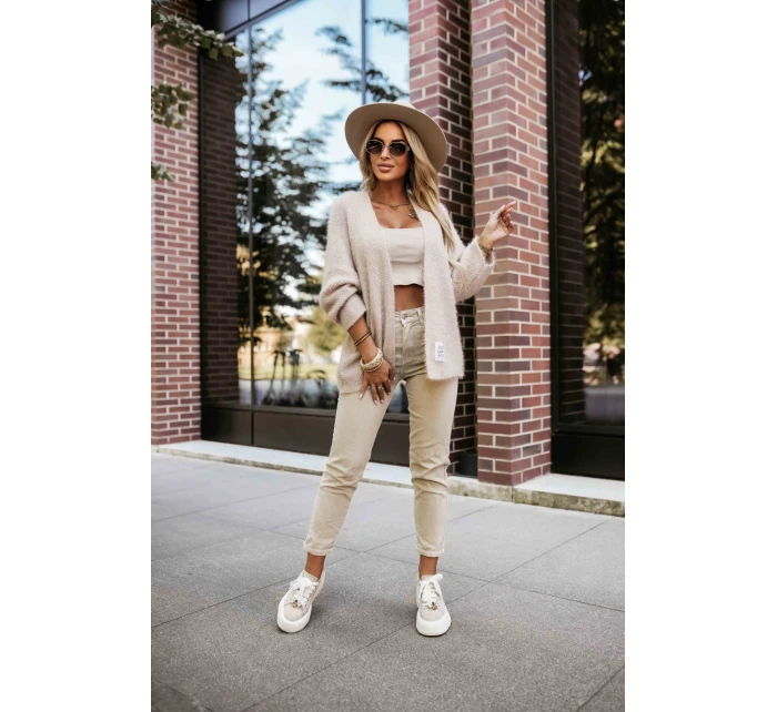 631-1 Štýlový mäkký pletený sveter - béžový 631-1 Štýlový mäkký pletený sveter - béžový