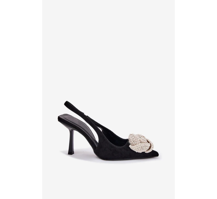 Lodičky S Ozdobou Eko Černé model 21698697 - Boto