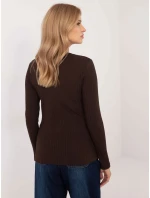 Bluzka RV BZ A model 20609024 ciemny brązowy - FPrice Bluzka RV BZ A model 20609024 ciemny brązowy - FPrice