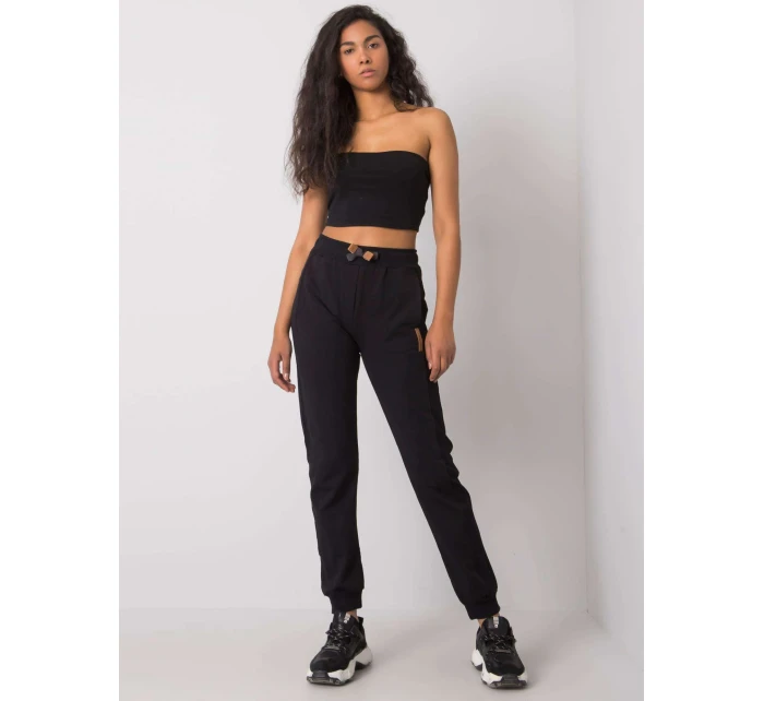 Spodnie dresowe RV DR model 20961730 czarny - FPrice Spodnie dresowe RV DR model 20961730 czarny - FPrice