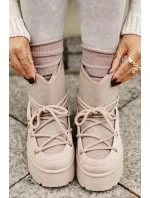 Snežnice s viazaním na platforme béžové Mavora Snežnice s viazaním na platforme béžové Mavora