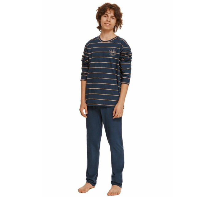 Chlapecké pyžamo Harry modré s pruhy