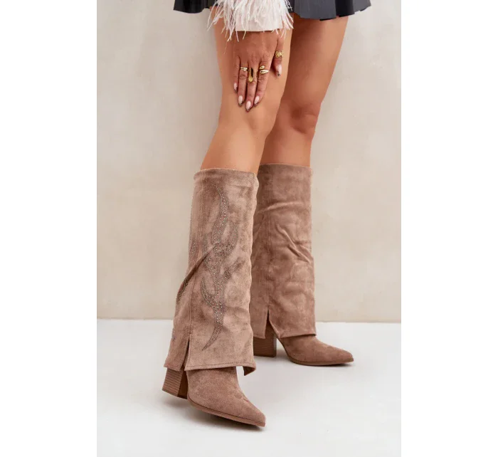 Čižmy na podpätku model 204657 Step in style