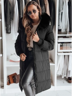 Dámská zimní bunda s kožešinou černá Dstreet model 22546779 - FashionStreet