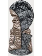 oboustranná dámská vesta v barvě cappuccino model 17189770 - S'WEST oboustranná dámská vesta v barvě cappuccino model 17189770 - S'WEST