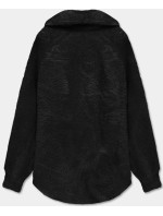 Krátky čierny prehoz cez oblečenie typu alpaka (CJ65)