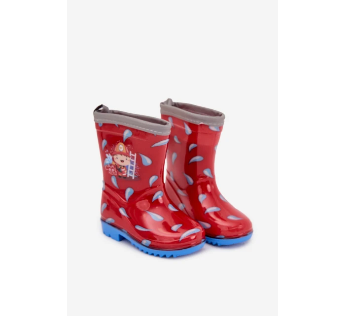 Dětské holínky hasič červené Breezly Dětské holínky hasič červené Breezly