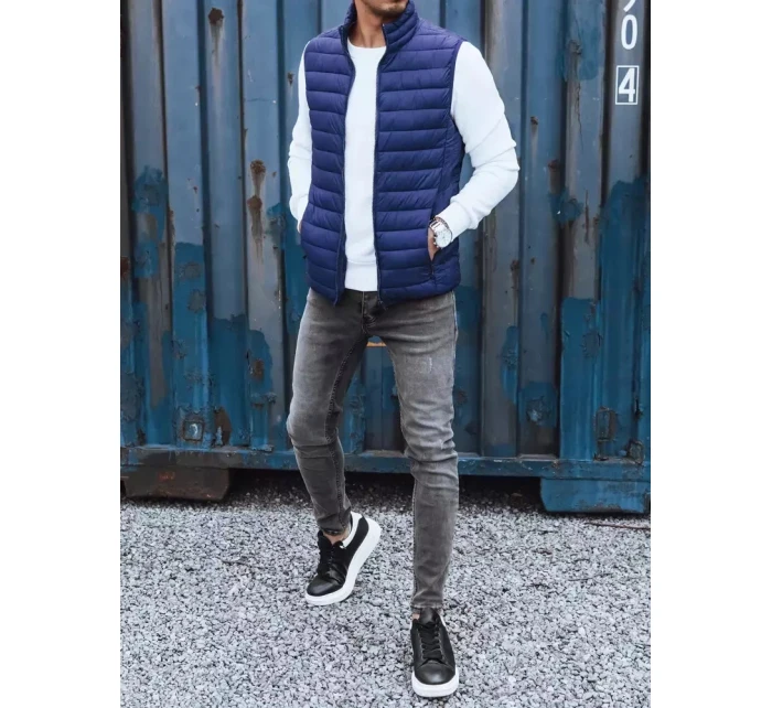 Pánská tmavě modrá vesta Dstreet model 21965234 - FashionStreet