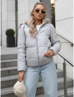 Dámska prechodná bunda prešívaná na oboch stranách VICTORIA SNUG sivá TY3696