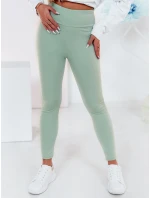 Dámské legíny s vysokým pasem světle zelená model 21985746 - Dstreet
