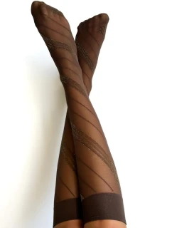 Veneziana Spiga Lurex 15 den podkolienky