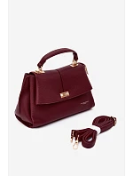 Dámská kabelka z imitace kůže Bordó model 22221041 - Flora&Co Dámská kabelka z imitace kůže Bordó model 22221041 - Flora&Co