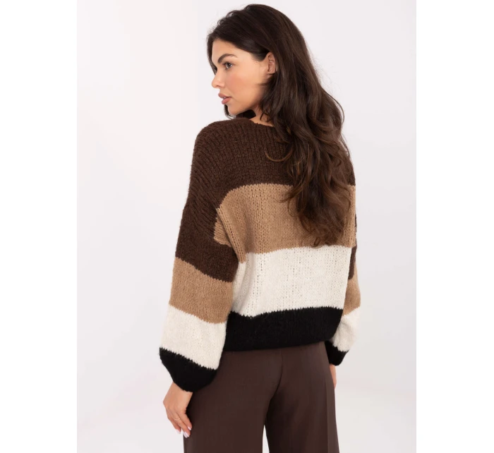 Jumper MI SW 0409.85 hnedý Jumper MI SW 0409.85 hnedý