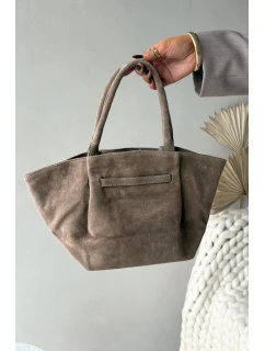 Dámska semišová kabelka Orselle - béžová