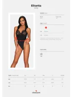 Elegantné body Elisetta teddy - Obsessive Elegantné body Elisetta teddy - Obsessive
