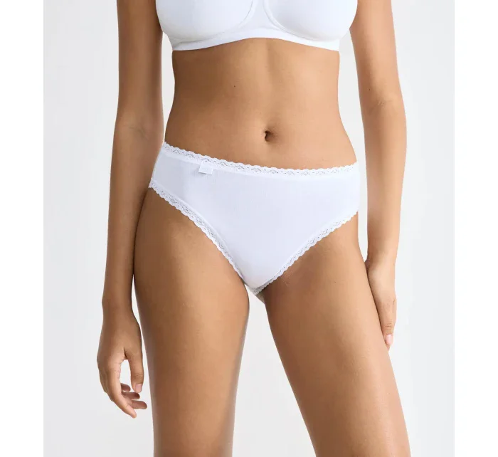Dámske nohavičky sloggi 24/7 Cotton Lace Tai - biele - SLOGGI