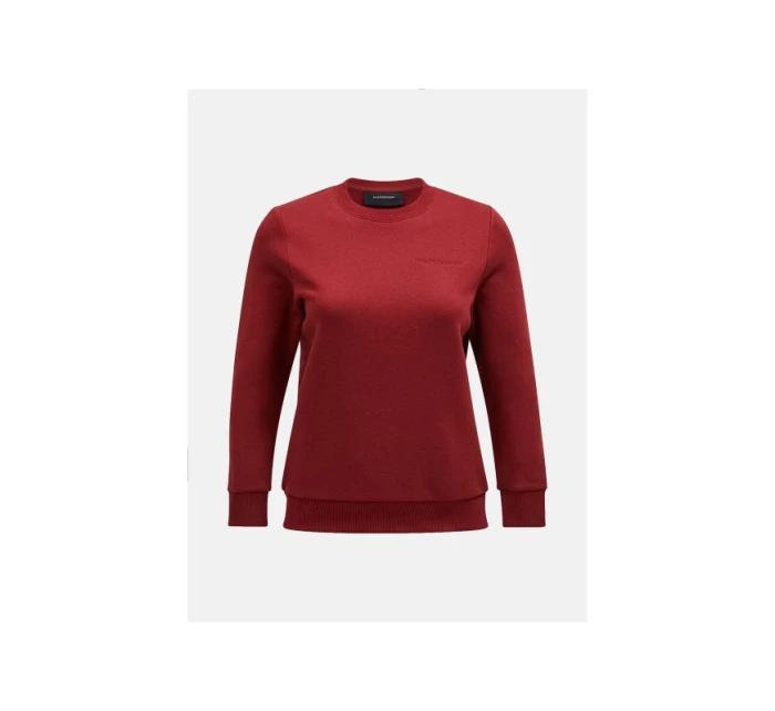 Mikina Peak Performance W Original Small Logo Crew burgundy Mikina Peak Performance W Original Small Logo Crew burgundy