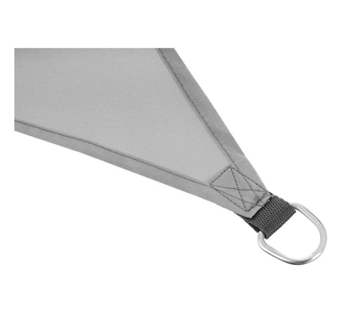 ZÁHRADNÝ SLNEČNÍK TROJUHOLNÍK 2X2X2M SIVÝ