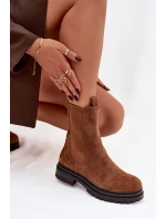 Dámské boty na zip Camel model 21758928 - Boto Dámské boty na zip Camel model 21758928 - Boto
