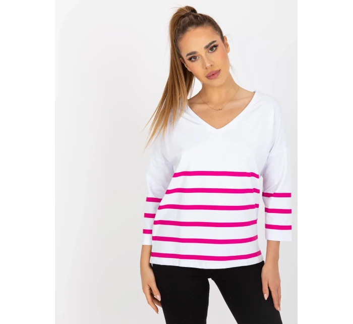 Blúzka RV BZ 8008.63 biela a ružová