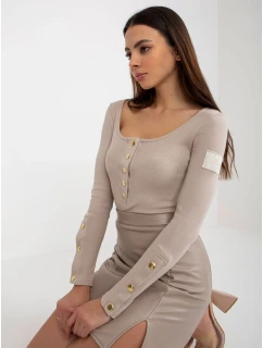 Bluzka TW BZ ciemny bezowy model 19760148 - FPrice