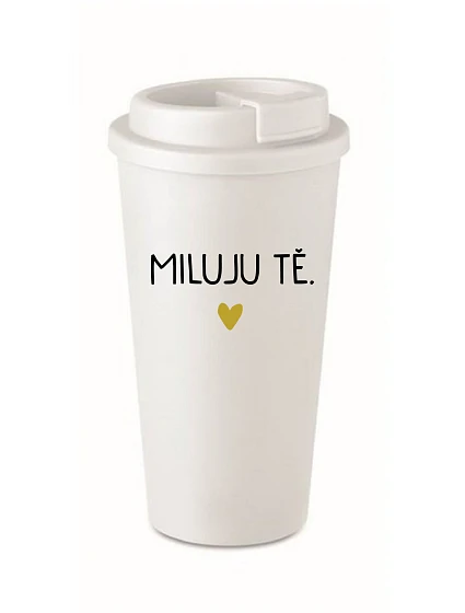 MILUJU model 22163666 bílý termohrnek 475 ml - Giftela