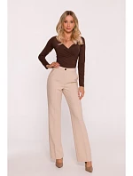 Dámske nohavice Lackline S418 beige - Stylove